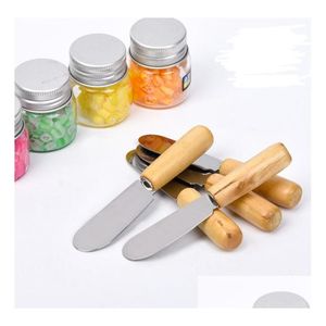 Fromage Outils En Acier Inoxydable Beurre Spata Petit Déjeuner Sandwich Dessert Confiture Épandeur Manche En Bois Drop Livraison Maison Jardin Cuisine Din Dh3J0