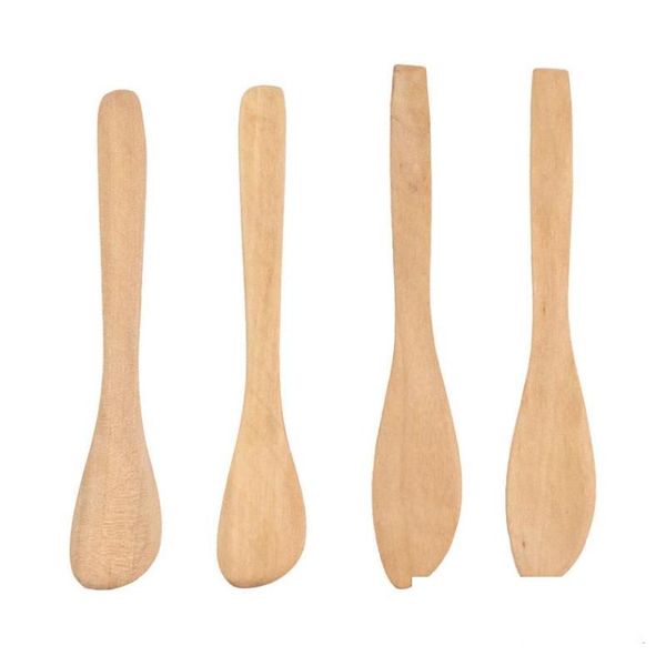 Outils à fromage Gros couteau à beurre en bois Dumpling Couteaux à crème Dessert Jam Spreader Couverts en bois pour la cuisine Sn5316 Drop Delivery Dh6Vb