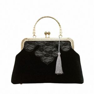 Chegsam oude stijl handtas damestas handgemaakte mond gouden tas dinertas Republiek China stijl 85bJ #