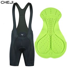 CHEJI Fietsen Bib Shorts Heren Fiets Gel Padded Pro Fietsbroek sneldrogende Panty Triathlon Licra Mountainbike Shorts 240315