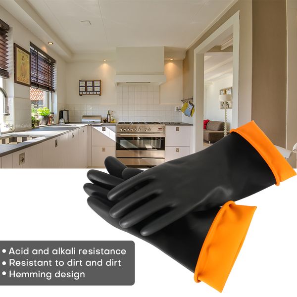 Gants résistants aux produits chimiques, gants surdimensionnés sur la maison à la maison surdimension