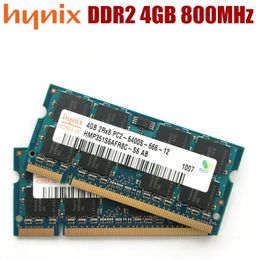 Chemises DDR2 4 Go PC2 6400S Mémoire d'ordinateur portable 4G 800 MHz RAM RAM 200PIN SODIMM