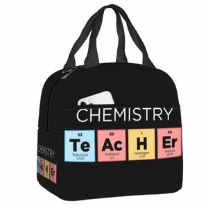 Bolsa de embolsado de la mesa periódica del maestro de química para niños Ciencias del laboratorio Laboratorio de laboratorio portátil de alimentos térmicos de refrigerador bandeador de alimentos b8lu#