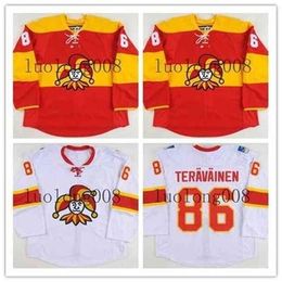 Chen37 C26 Nik1 2019 2020 HOMMES Jokerit Helsinki 86 Teuvo Teravainen Maillot de hockey Broderie cousue Personnalisez n'importe quel numéro et nom Maillots