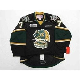 Chen37 C26 Nik1 TKACHUK MATTHEW Pas cher personnalisé LONDON KNIGHTS OHL THIRD CCM JERSEY point ajouter n'importe quel nombre n'importe quel nom Mens Hockey Jersey XS-6XL