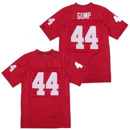 Chen37 Pas Cher 44 Forrest Gump Tom Hanks Film Football Jersey Hommes Université Maillots Rouge Cousu Taille S-3XL