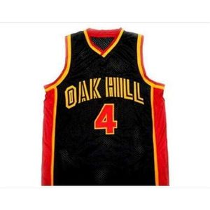 Chen37 Custom Men Youth Women Vintage # 4 Oak Hill Rajon Rondo High School Basketball Jersey Taille S-4XL ou Custom tout nom ou numéro de numéro