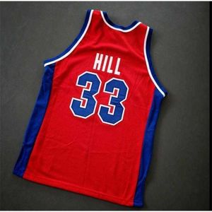 Chen37 Custom Men Youth Women Vintage Grant Hill Hill Vintage Red College Basketball Jersey Taille S-4XL ou CUSTOM TOUT NOM ou NUMER Jersey