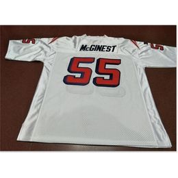 Chen37 Goodjob Men Goodjob # 55 Willie McGinest Game usé Retro College Jersey 1990 avec l'équipe S-5XL ou personnaliser n'importe quel nom ou numéro de numéro