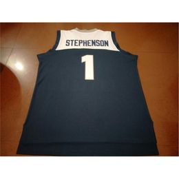 Chen37 Goodjob Hommes Jeunes femmes Vintage # 1 Lance Stephenson LINCOLN Basketball Jersey Taille S-6XL ou personnalisé n'importe quel nom ou numéro de maillot