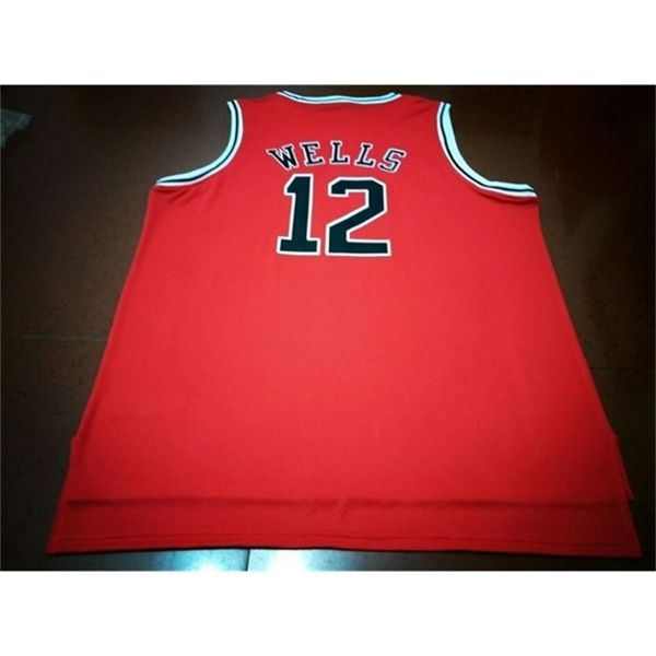 Chen37 Goodjob Hommes Jeunes femmes Vintage # 12 WELLS Metta World Peace Salle Academy Basketball Jersey Taille S-6XL ou personnalisé n'importe quel nom ou numéro de maillot