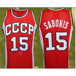 Chen37 Goodjob Men Jeugd vrouwen Vintage #15 1988 Arvydas Sabonis College Basketball Jersey maat S-6XL of Custom enige naam of nummertrui