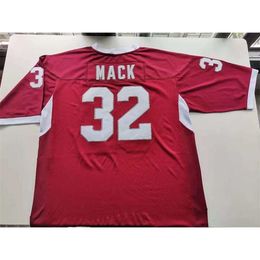 Chen37 rara camisa de futebol masculino jovem feminino vintage marrom Westwood Varsity 32 Khalil Mack High School JERSEYS tamanho S-5XL personalizado qualquer nome ou número