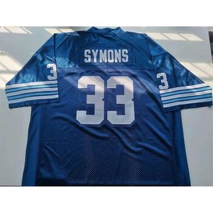 Chen37 raro Fútbol Jersey Hombres Jóvenes mujeres Vintage 33Toronto Argonauts BILL SYMONS JERSEYS Tamaño S-5XL personalizado cualquier nombre o número