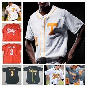 Chen37 Tennessee Volunteers College Baseball Todd Helton Yan Gomes Matt Duffy Eric Gilliam Alex Sosnowski Reed Fell All Stitched Jersey