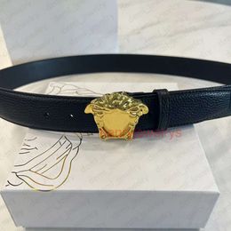 Chenel Miuimiui Man Woman Belt Belt Leather Belts Designer 3,8 cm de largeur classique lisse boucle or sliver noir 3 options