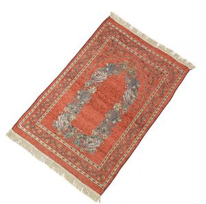 Tapis de prière islamique en tissu Chenille, tapis de prière musulmane, tapis de prière islamique turc, Musallah SN2212