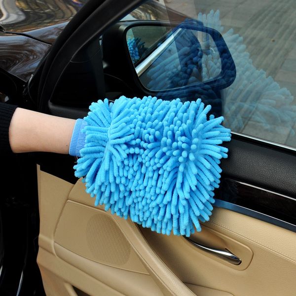 Chenille gant polype épaissi gants de lavage de voiture chiffon en peluche lingette de voiture Double face fournitures automobiles outils de nettoyage