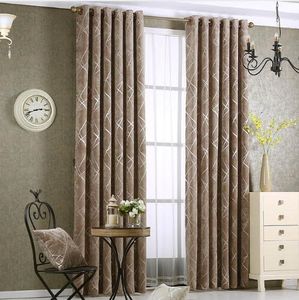 Rideau occultant argenté en Chenille jacquard, pour chambre à coucher, tissu aveugle moderne, draperies grises pour fenêtre de salon, taille personnalisée