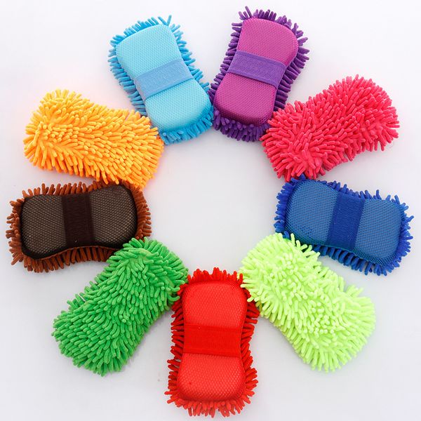 CHENILLE Wash Car Sponge Care Microfiber Auto Nettoying Claid Claits Microfibre Sponge Cloth Auto Colore Colorful Clean Wiping Cloths T9I002626