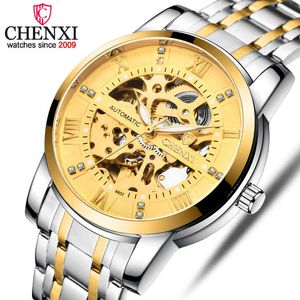 Chenxi merk automatische horloge mannen mechanische polshorloges sport luxe waterdicht roestvrij stalen polshorloge relogio masculine Q0524