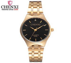 Chenxi Brand Golden Women Quartz Watches Femme SCIE STRAP Watch039 Fashion Fashion Casual Crystal horloge cadeau Wrist Watch5866216