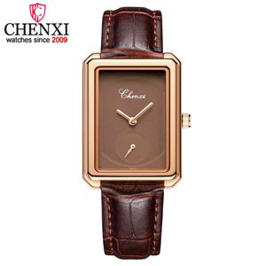 Chenxi merk dame horloges dames rechthoekige wijzerplaat quartz polshorloges eenvoudige casual horloge voor vrouw mode klok vrouwelijke geschenk Q0524