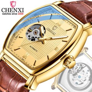 Chenxi merk luxe automatische mechanische horloge mannen waterdichte zakelijke klok skeleton tourbillon polshorloge relogio masculino Q0524