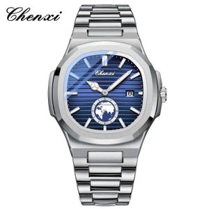 CHENXI / Chenxi High End Business Mens Watch Imperproof Calendar Small Second Disc Quartz Watch Mens Watch