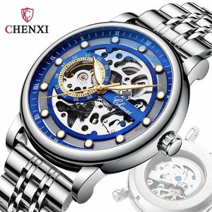 Chenxi/Chenxi Mani Volledig automatisch mechanisch horloge Business high-end luminous waterdichte heren Hollow Mechanical Watch