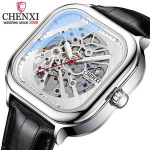 Chenxi mannen automatische mechanische horloge top luxe merk tourbillon zakelijke waterdichte klok mannelijke roestvrij stalen polshorloge Q0524