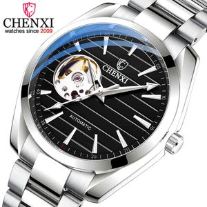 Chenxi top luxe gloednieuwe mannen mechanische polshorloge saffierglas automatische horloge roestvrij staal waterdichte horloges mannen Q0524