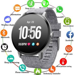 Chenxi V11 Smart Watch Mens IP67 Waterdichte getemperde glasactiviteit Fitness Tracker Hartslagmonitor Brim Men Women Women SmartWatch251983461