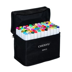 Chenyu 30406080PCS Kleurmarkers Manga Tekening Pen Alcoholgebaseerd Non Toxic Sketch Oile Twin Brush Art Supplies Y200709