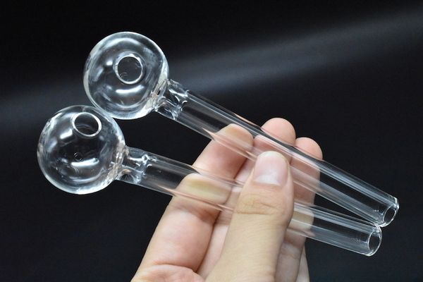 Chep verre épais brûleur à mazout tube de verre verre cigarette filtre tuyau huile ongles fumer tabac pipe tuyau d'eau