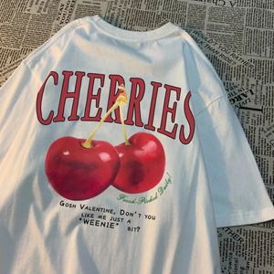 Cherries Cosh Valentine Men Femmes T-shirts Summer Coton Casual Wear Crewneck Tee Vêtements en vrac Tshirt 240507