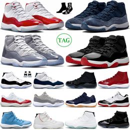 Cherry 11 basketbalschoenen 11s Midnight Navy Animal Instinct Bred Jumpman Jubilee 25 -jarig jubileum Cool Gray Win zoals 82 Pantone Mens Dames Trainers Space