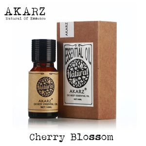 Huile de fleur de cerisier AKARZ célèbre marque aromathérapie naturelle visage corps soins de la peau huile essentielle de fleur de cerisier