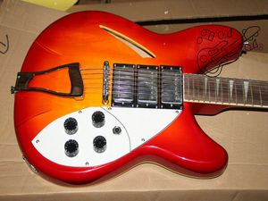 Cherry Burst 12 Strings 325 330 Electric Guitar 3 Pickups Hoge kwaliteit Muziekinstrumenten