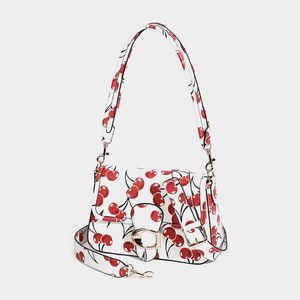 Cherry Designer Sacs Femmes Soft Bandoulière Sacs à bandoulière Foule Cross Épaule Cuir Luxurys Sac à main Demoiselle d'honneur Star Style 240311