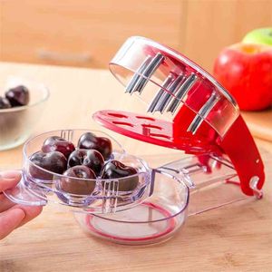 Cherry Nuclear Verwijderen Olijfzaad Remover Removal Cherries Snelle Enucleate Bot Fruit Tool Keukenaccessoires 210423