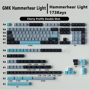 Cherry Profile ABS Double Shot 173 Touches GMK Hammerhead-light Keycap Clavier Mécanique DIY Commutateurs MX Personnalisés Blue Keycap