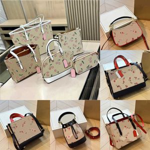 cherryprint Bolsos de diseñador totes cubo mujer bajo el brazo Baguette Bolsos de lujo Bolso de cuero Mujer Crossbody Hombro Monederos Bolsos 230119