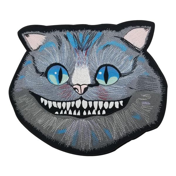 Cheshire Cat Grand Patch Brodé Fer sur Grande Taille pour Dos Complet de Veste Rider Biker Patch 243d