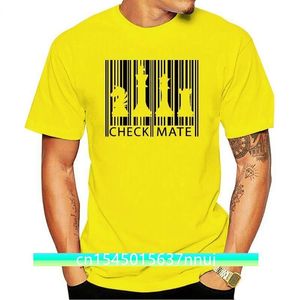 Schaken Barcode Heren Grappige TShirt Bordspel Speler Set Stukken Timer Klok 220702