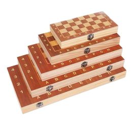 Schaakspellen 3 in 1 grote 44cmx44cm houten backgammon -schenkers reisset voor kinder kerstfeest 230524