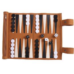 Schaakspellen Backgammon Bordspel Reisset Strategie Spelen Stukken Dobbelstenen Cups Houten Voor Tafel 230615