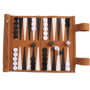 Jeux d'échecs Backgammon Jeu de société Ensemble de voyage Stratégie Pièces à jouer Dés Coupes en bois pour table 230615
