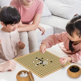 Jeux d'échecs jouets pour enfants chinois Go conseil éducation enfants ensemble portable amusant jeu à la maison puzzle échecs 231215