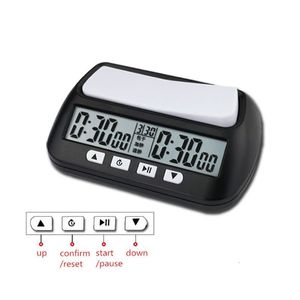 Schaakspellen Professionele schaakklok Digitaal horloge Count Up Down Timer Bordspel Stopwatch 230711